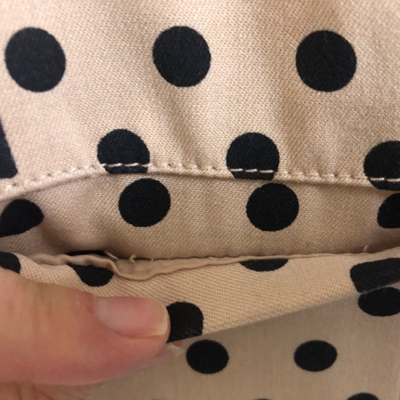 Polka dot peach blazer size 8 fully lined NWOT - Picture 5 of 7